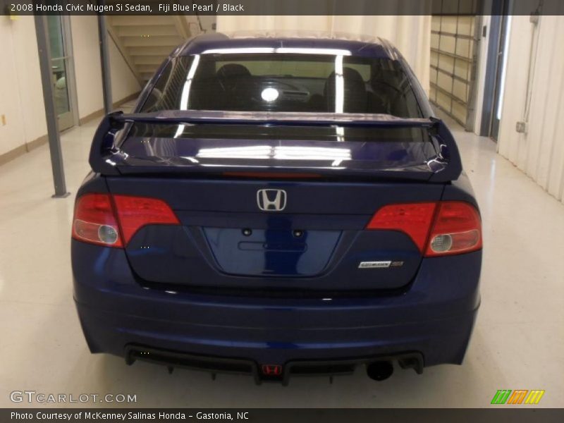 Fiji Blue Pearl / Black 2008 Honda Civic Mugen Si Sedan