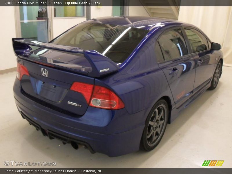 Fiji Blue Pearl / Black 2008 Honda Civic Mugen Si Sedan