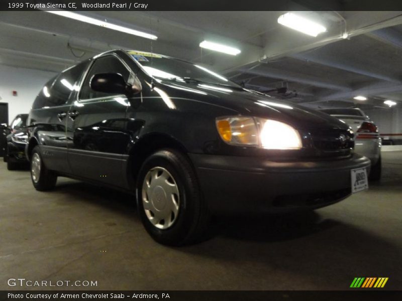 Woodland Pearl / Gray 1999 Toyota Sienna CE