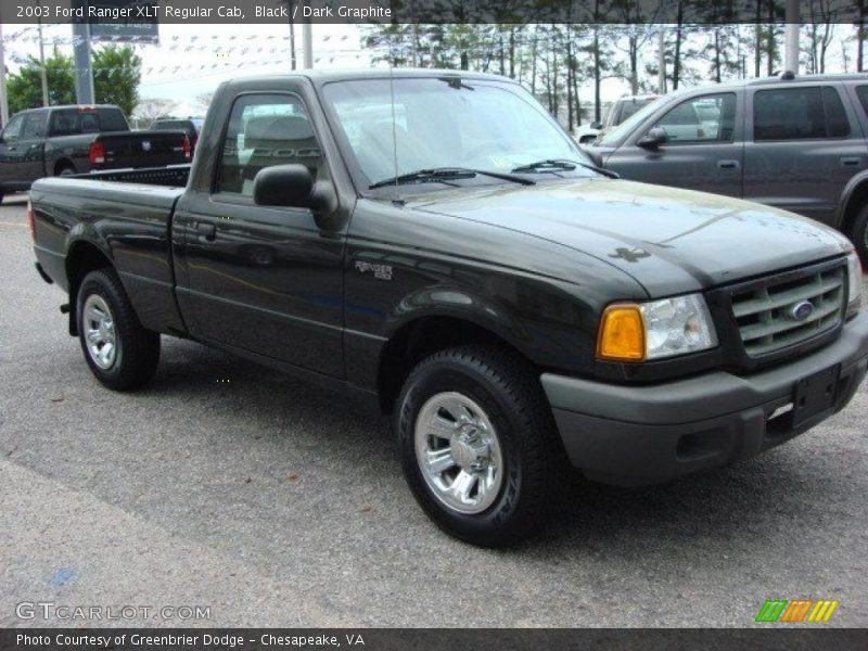Black / Dark Graphite 2003 Ford Ranger XLT Regular Cab