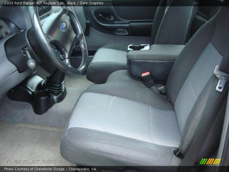  2003 Ranger XLT Regular Cab Dark Graphite Interior
