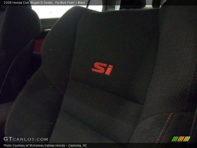 Fiji Blue Pearl / Black 2008 Honda Civic Mugen Si Sedan
