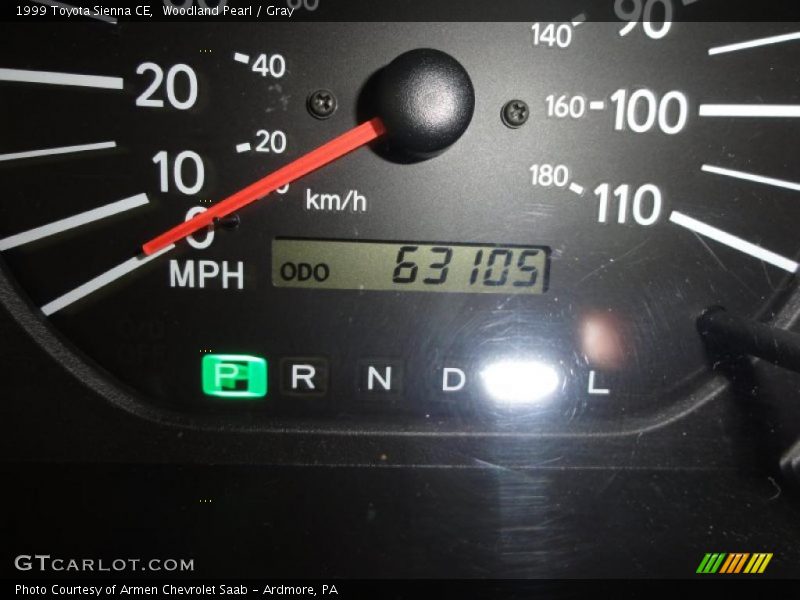 Woodland Pearl / Gray 1999 Toyota Sienna CE