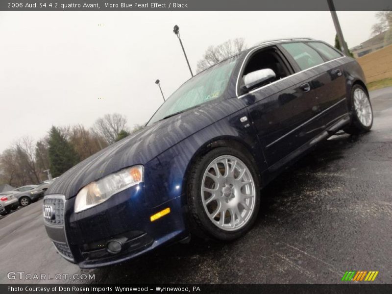 Moro Blue Pearl Effect / Black 2006 Audi S4 4.2 quattro Avant