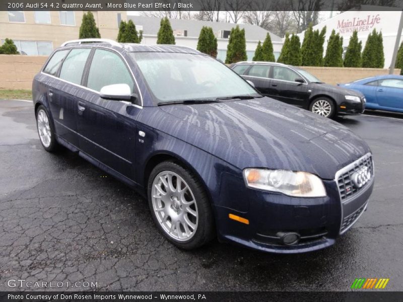Moro Blue Pearl Effect / Black 2006 Audi S4 4.2 quattro Avant