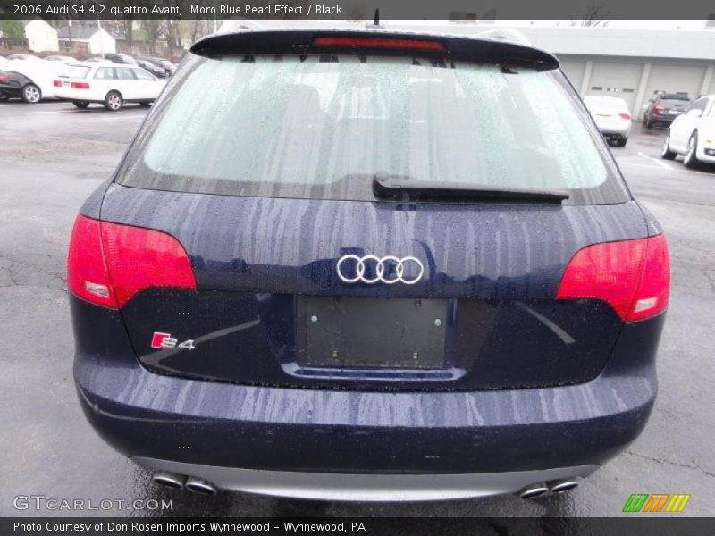 Moro Blue Pearl Effect / Black 2006 Audi S4 4.2 quattro Avant