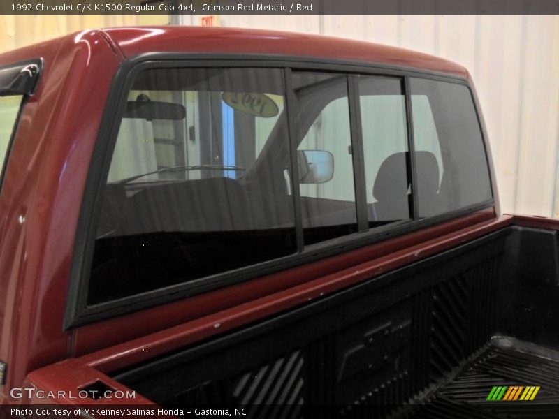Crimson Red Metallic / Red 1992 Chevrolet C/K K1500 Regular Cab 4x4