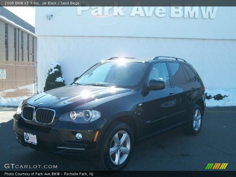 Jet Black / Sand Beige 2008 BMW X5 3.0si