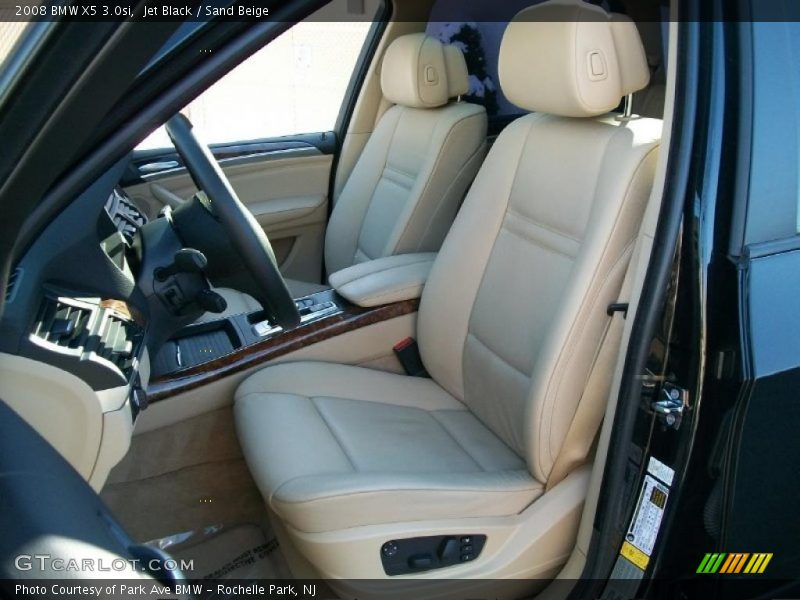 Jet Black / Sand Beige 2008 BMW X5 3.0si