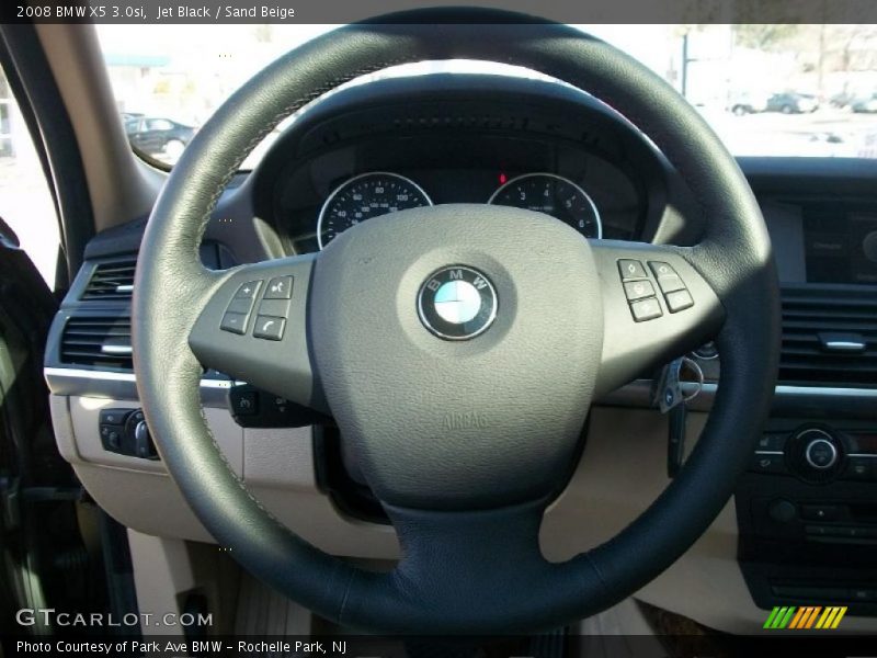 Jet Black / Sand Beige 2008 BMW X5 3.0si