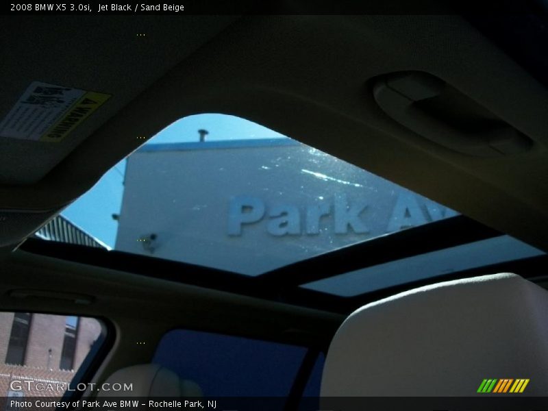 Jet Black / Sand Beige 2008 BMW X5 3.0si