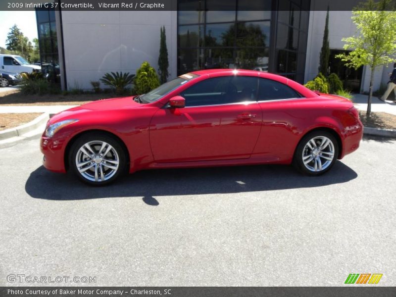 Vibrant Red / Graphite 2009 Infiniti G 37 Convertible