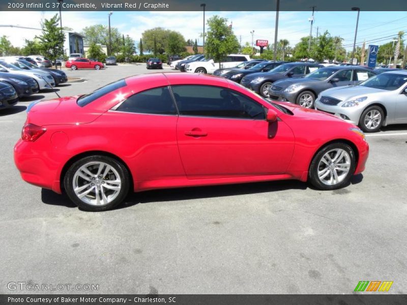 Vibrant Red / Graphite 2009 Infiniti G 37 Convertible