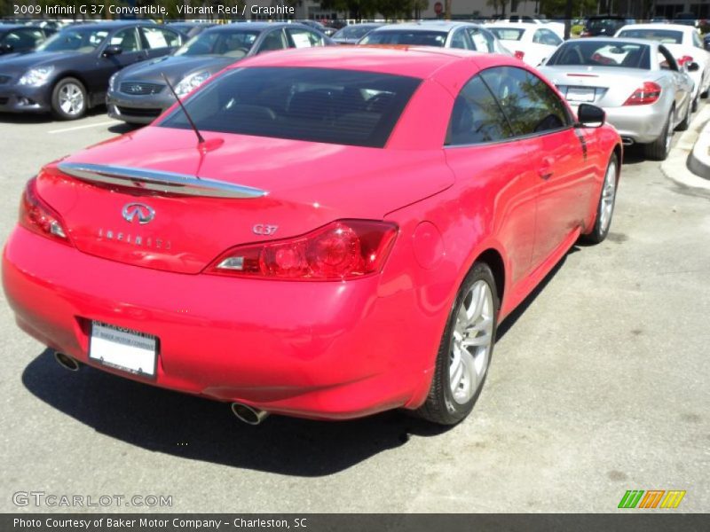 Vibrant Red / Graphite 2009 Infiniti G 37 Convertible