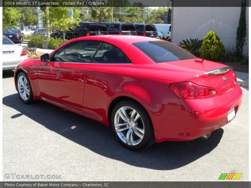 Vibrant Red / Graphite 2009 Infiniti G 37 Convertible