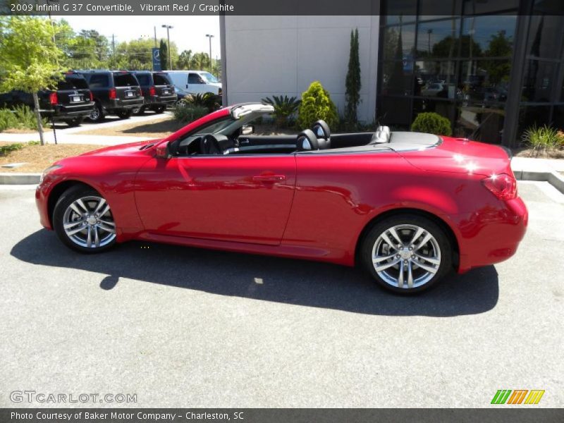 Vibrant Red / Graphite 2009 Infiniti G 37 Convertible