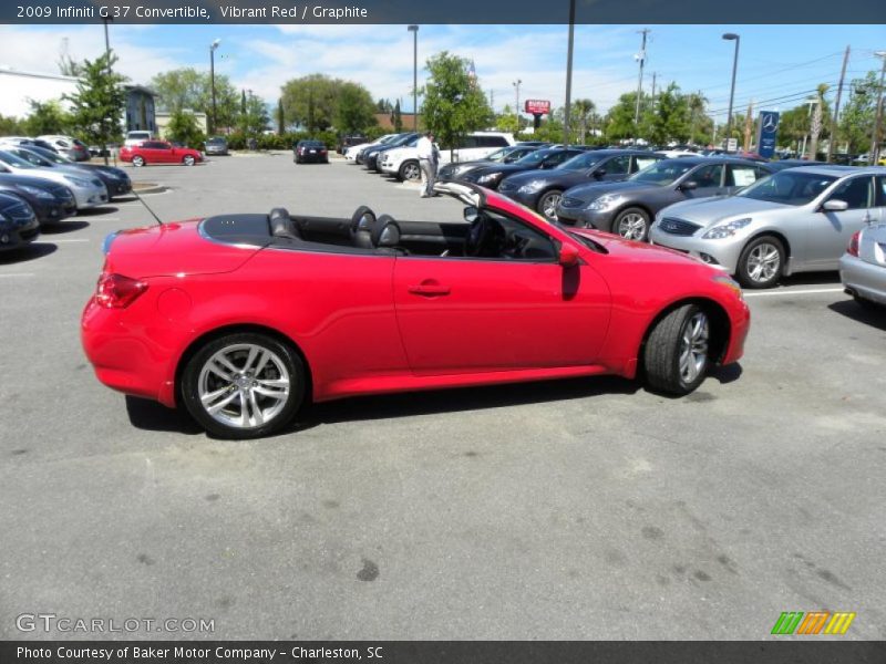 Vibrant Red / Graphite 2009 Infiniti G 37 Convertible