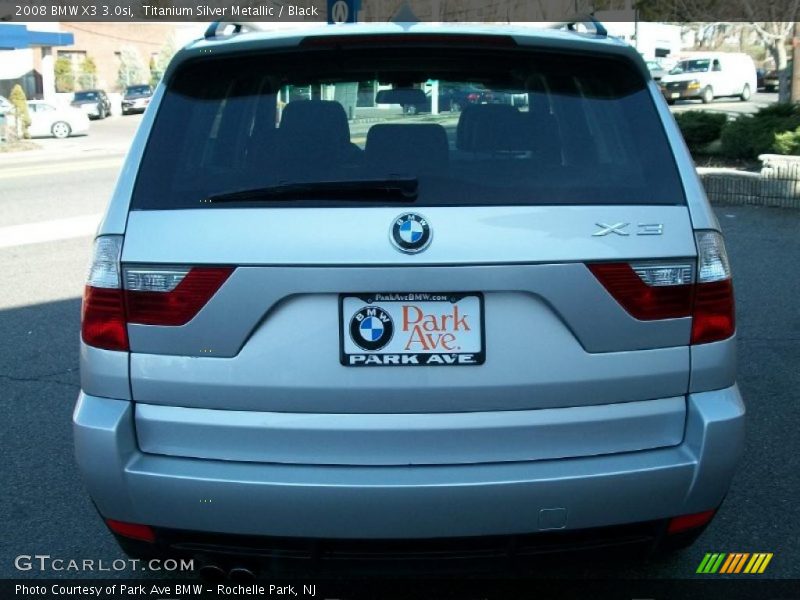 Titanium Silver Metallic / Black 2008 BMW X3 3.0si