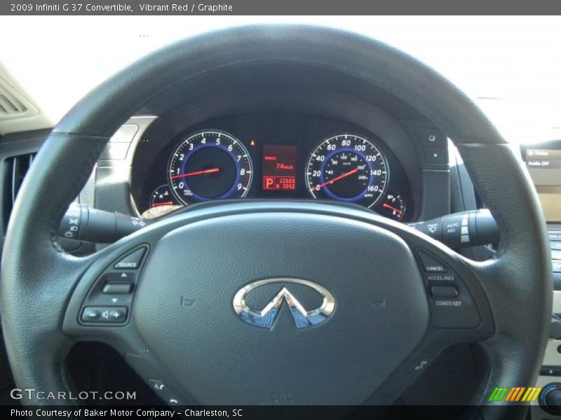 Vibrant Red / Graphite 2009 Infiniti G 37 Convertible