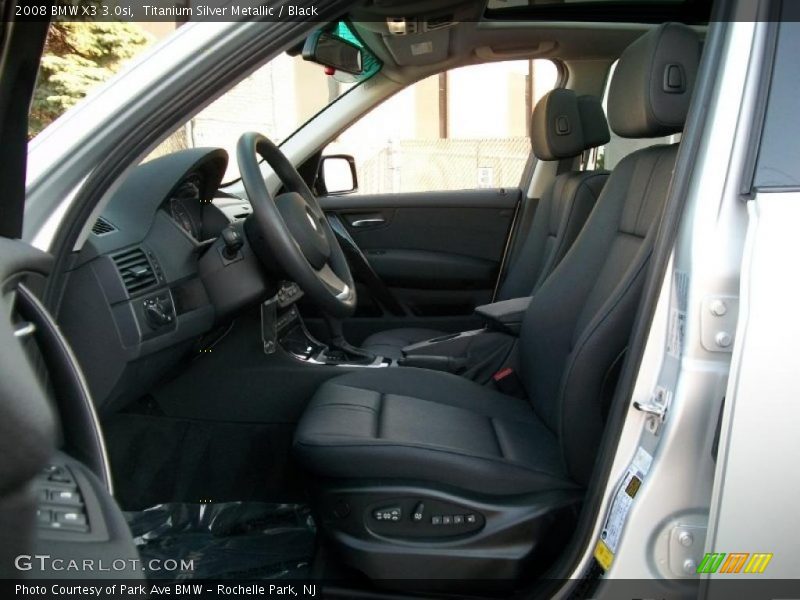 Titanium Silver Metallic / Black 2008 BMW X3 3.0si