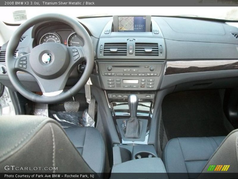 Titanium Silver Metallic / Black 2008 BMW X3 3.0si