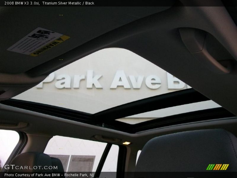 Titanium Silver Metallic / Black 2008 BMW X3 3.0si