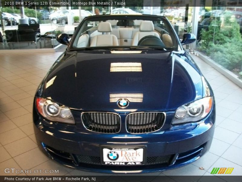 Montego Blue Metallic / Taupe 2010 BMW 1 Series 128i Convertible