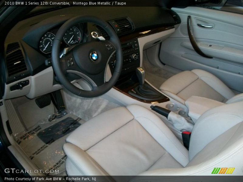 Montego Blue Metallic / Taupe 2010 BMW 1 Series 128i Convertible