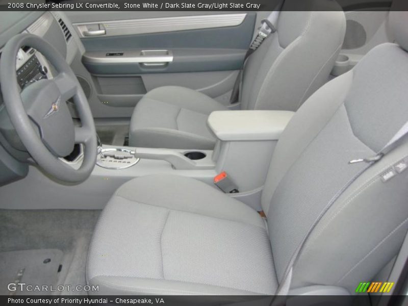 Stone White / Dark Slate Gray/Light Slate Gray 2008 Chrysler Sebring LX Convertible