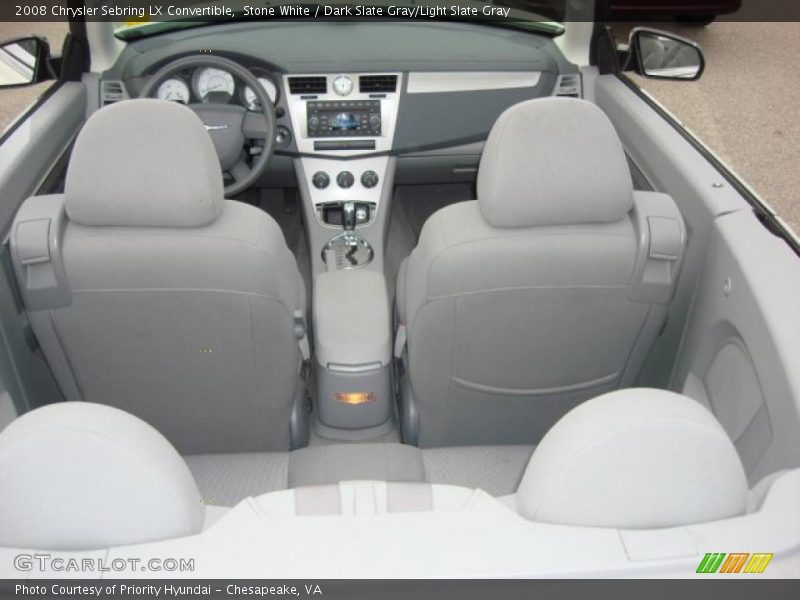 Stone White / Dark Slate Gray/Light Slate Gray 2008 Chrysler Sebring LX Convertible