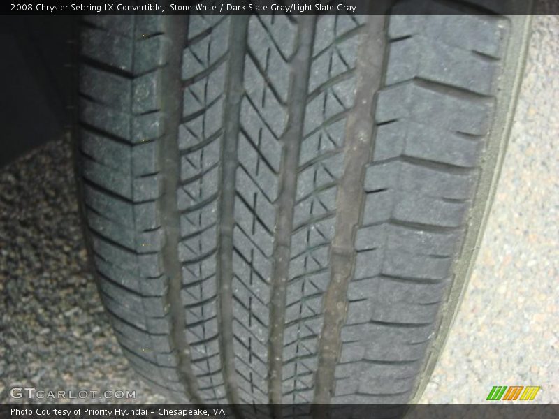 Stone White / Dark Slate Gray/Light Slate Gray 2008 Chrysler Sebring LX Convertible