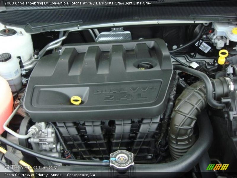 Stone White / Dark Slate Gray/Light Slate Gray 2008 Chrysler Sebring LX Convertible