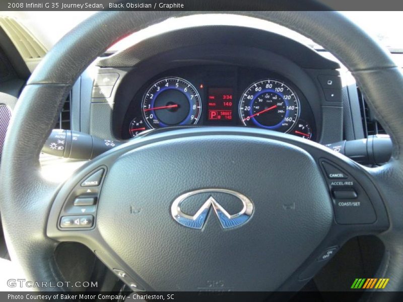 Black Obsidian / Graphite 2008 Infiniti G 35 Journey Sedan