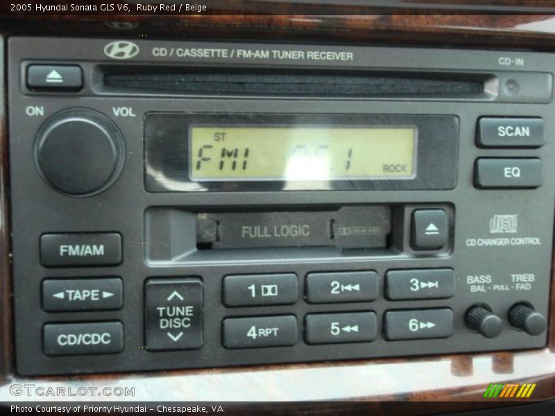 Ruby Red / Beige 2005 Hyundai Sonata GLS V6