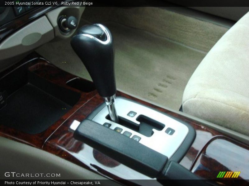 Ruby Red / Beige 2005 Hyundai Sonata GLS V6