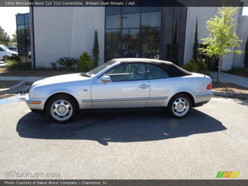 Brilliant Silver Metallic / Ash 1999 Mercedes-Benz CLK 320 Convertible