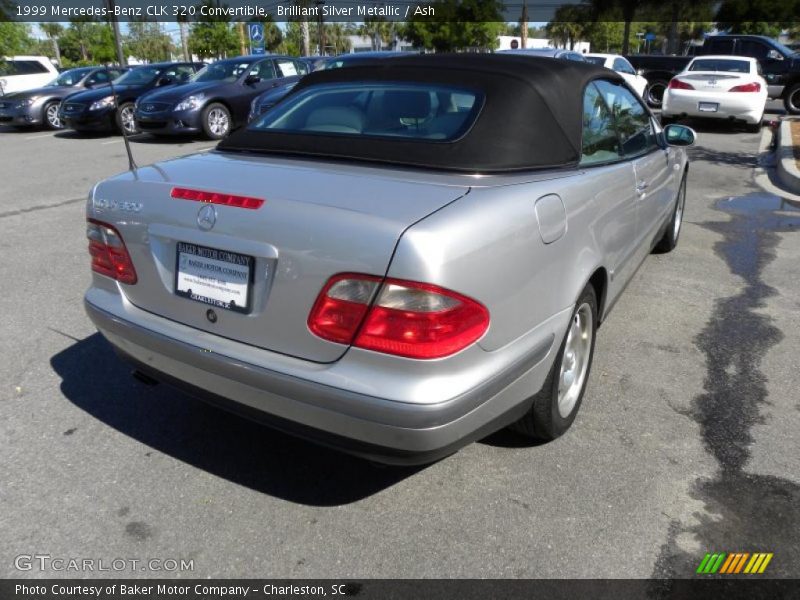 Brilliant Silver Metallic / Ash 1999 Mercedes-Benz CLK 320 Convertible