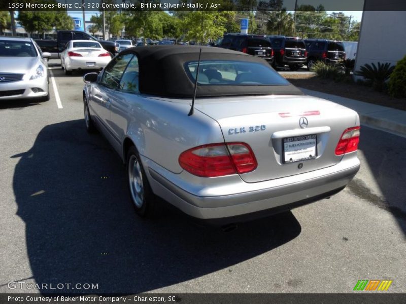 Brilliant Silver Metallic / Ash 1999 Mercedes-Benz CLK 320 Convertible