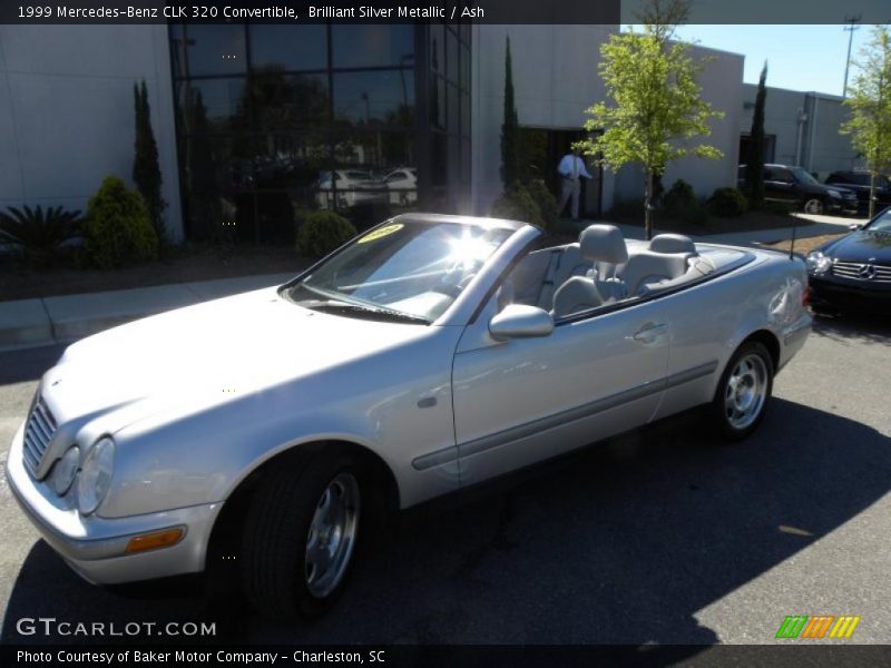 Brilliant Silver Metallic / Ash 1999 Mercedes-Benz CLK 320 Convertible