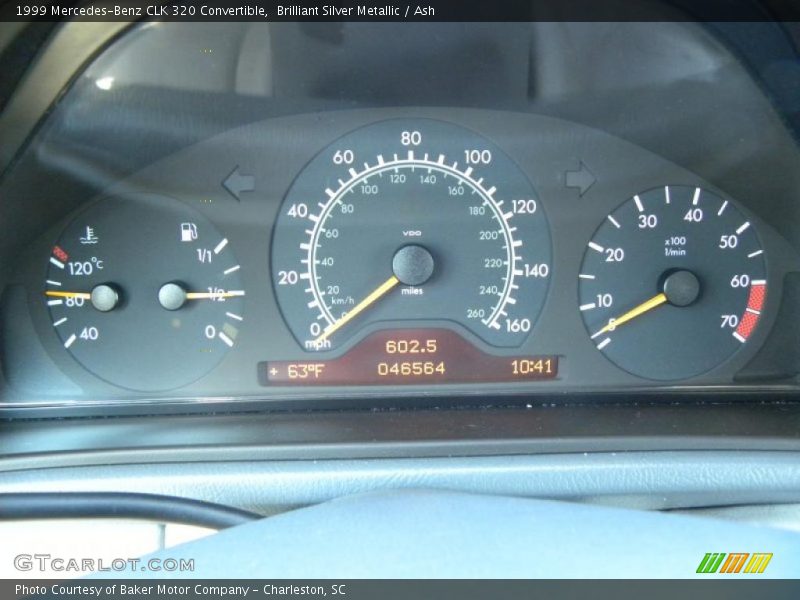 Brilliant Silver Metallic / Ash 1999 Mercedes-Benz CLK 320 Convertible