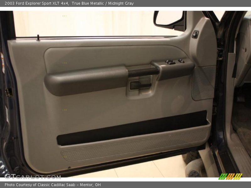 True Blue Metallic / Midnight Gray 2003 Ford Explorer Sport XLT 4x4