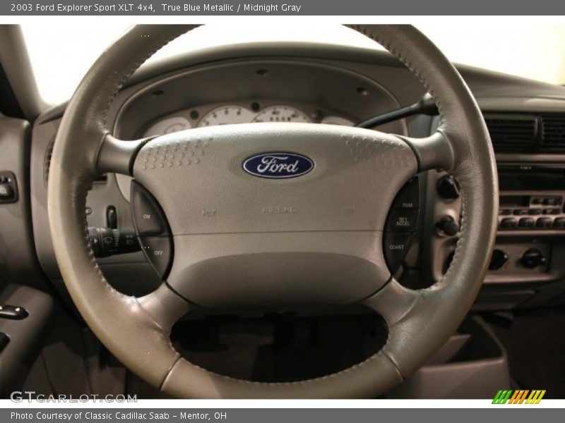 True Blue Metallic / Midnight Gray 2003 Ford Explorer Sport XLT 4x4