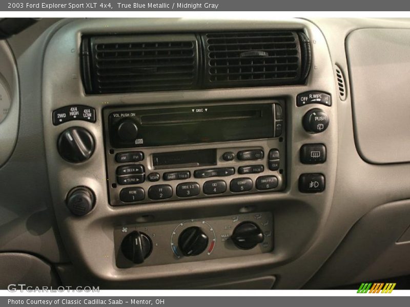 True Blue Metallic / Midnight Gray 2003 Ford Explorer Sport XLT 4x4