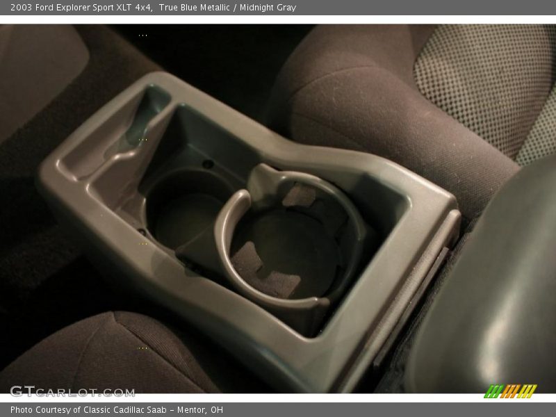 True Blue Metallic / Midnight Gray 2003 Ford Explorer Sport XLT 4x4