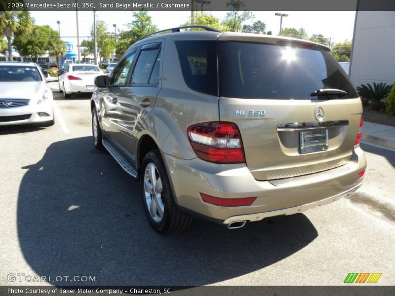 Sand Beige Metallic / Cashmere 2009 Mercedes-Benz ML 350