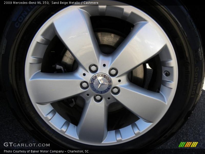 Sand Beige Metallic / Cashmere 2009 Mercedes-Benz ML 350