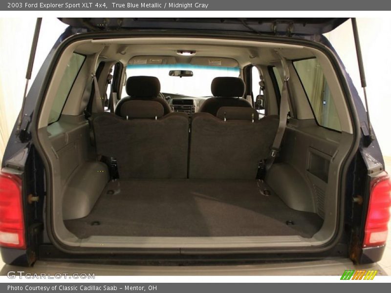 True Blue Metallic / Midnight Gray 2003 Ford Explorer Sport XLT 4x4
