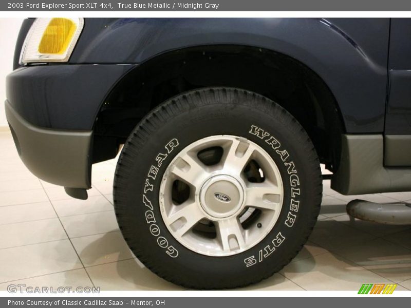 True Blue Metallic / Midnight Gray 2003 Ford Explorer Sport XLT 4x4