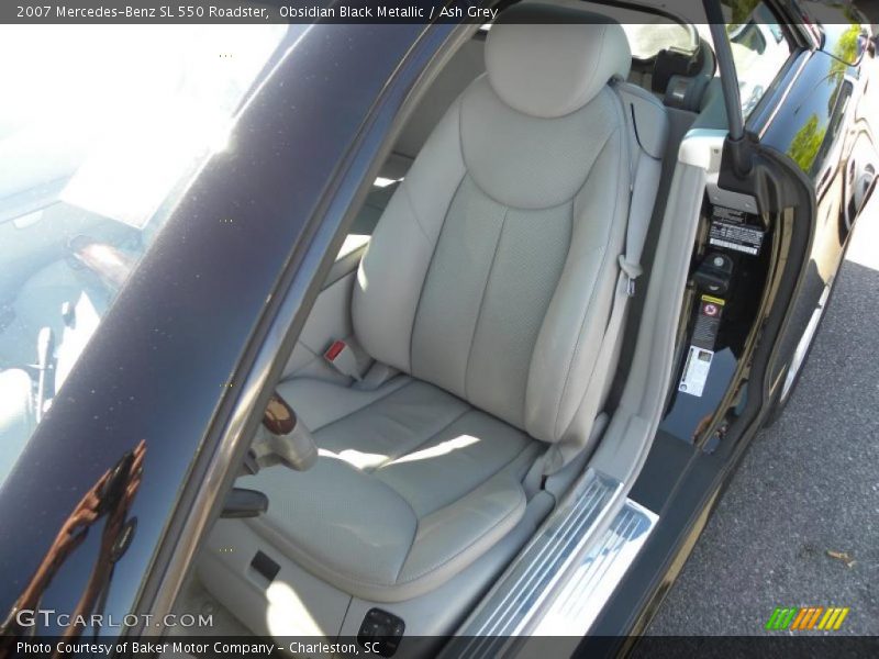 Obsidian Black Metallic / Ash Grey 2007 Mercedes-Benz SL 550 Roadster