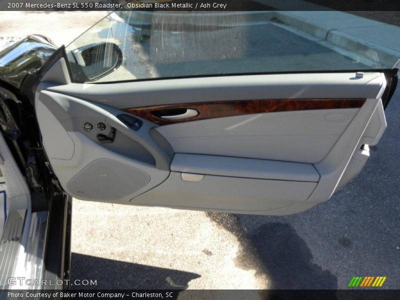 Obsidian Black Metallic / Ash Grey 2007 Mercedes-Benz SL 550 Roadster
